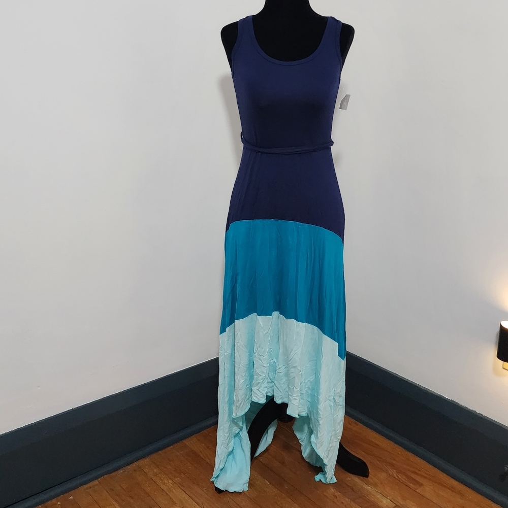 Lily Bleu Two-Tone High Low Dress